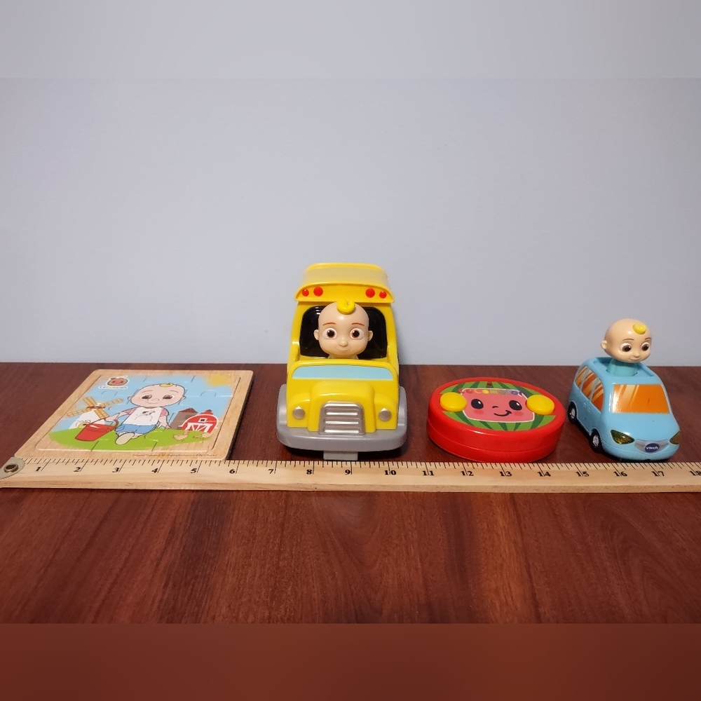Cocomelon Collection: RC Car, 9pc Puzzle, Electric Light-up Car W Sound